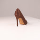 Love Laura Pearl Detail Heel In Chocolate