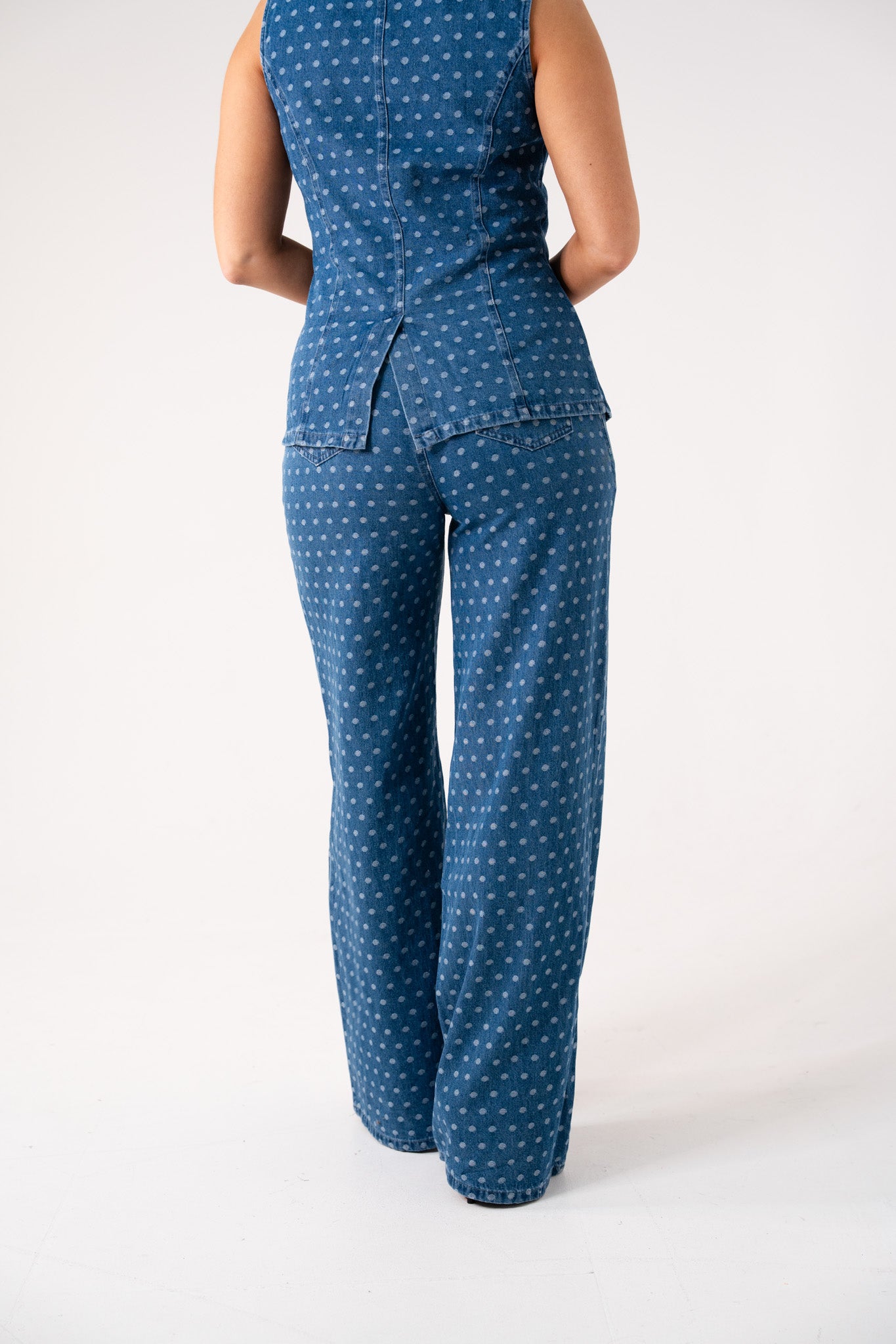 Love Laura Polka Dot Jeans In Dark Wash