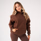 Love Laura Pullover Hoodie In Chocolate