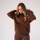 Love Laura Pullover Hoodie In Chocolate