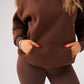 Love Laura Pullover Hoodie In Chocolate