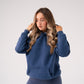 Love Laura Pullover Hoodie In Navy