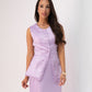 Love Laura Lace Trim Satin Waistcoat In Lilac