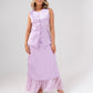 Love Laura Lace Trim Satin Waistcoat In Lilac