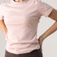 Love Laura Short Sleeve Ribbed T-Shirt In Pink