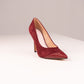 Love Laura Suede Heel In Burgundy