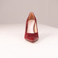Love Laura Suede Heel In Burgundy