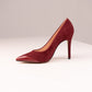 Love Laura Suede Heel In Burgundy