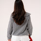 Maddie Tie Neck Gingham Blouse In Black