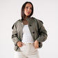 Maria Short Trench Coat In Khaki