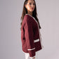 Megan Quilted Jacket In Burgundy