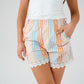 Megan Stripe Shorts In Multi