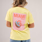 Melanie Miami Beach Coconut T-Shirt In Yellow