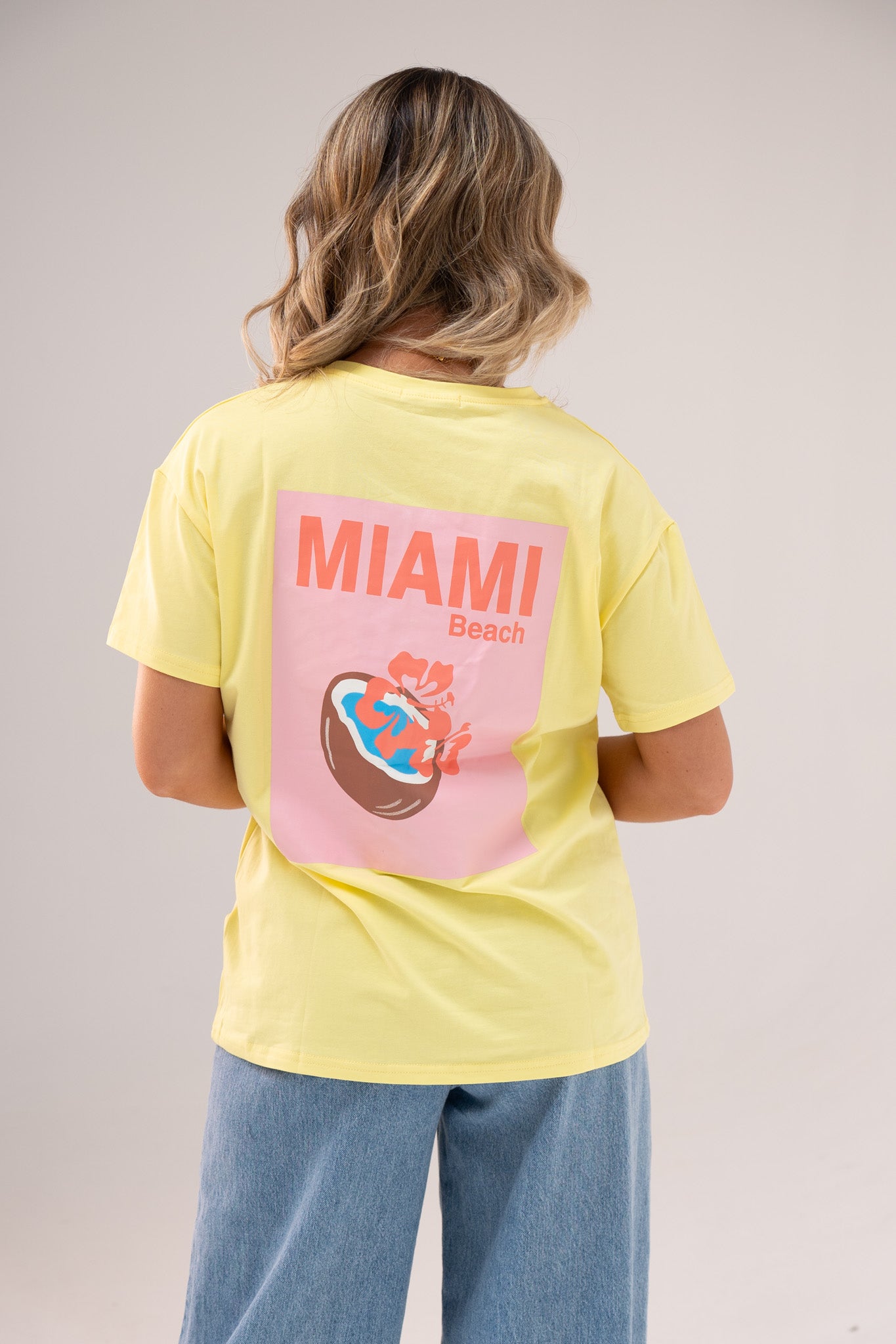 Melanie Miami Beach Coconut T-Shirt In Yellow