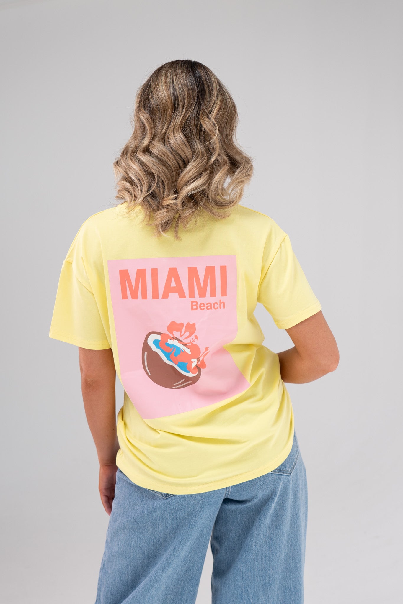 Melanie Miami Beach Coconut T-Shirt In Yellow