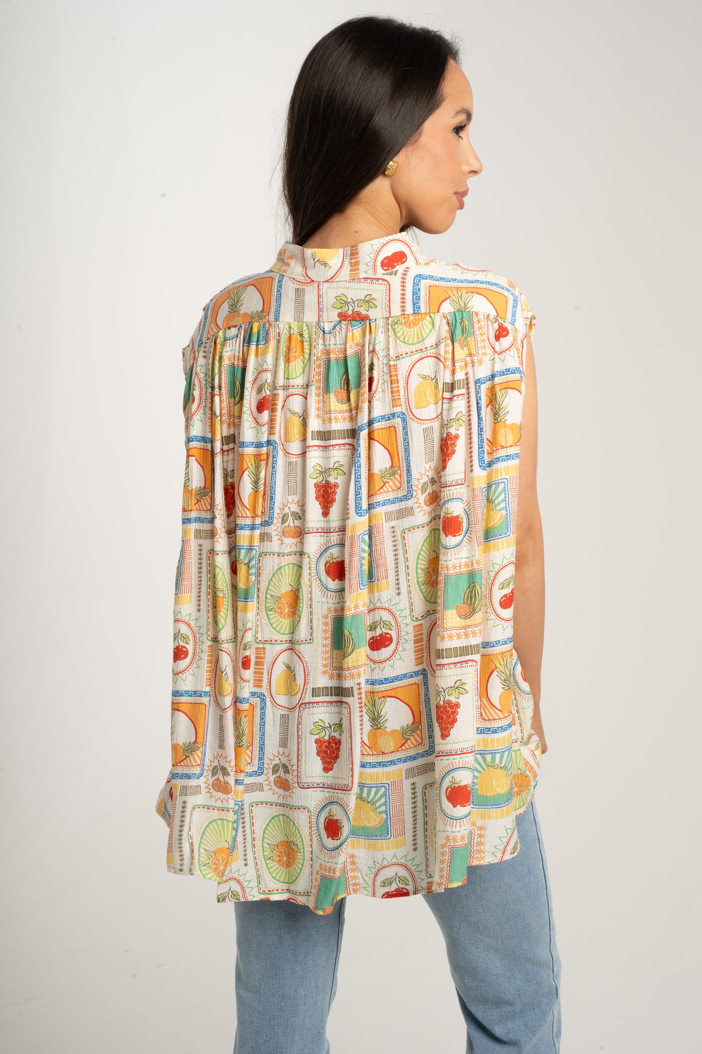Millie Fruit Print Shirt In Multi