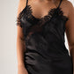 Millie Lace Trim Cami Dress In Black
