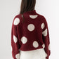 Millie Spotted Jumper In Wine