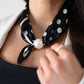 Millie Spotted Neck Scarf With Pearl In Black