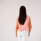 Millie Stripe Waistcoat In Pink Mix