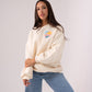 Millie Sun Slogan Sweatshirt In Cream