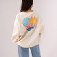 Millie Sun Slogan Sweatshirt In Cream