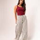 Millie Wide Leg Trousers In Grey Stripe