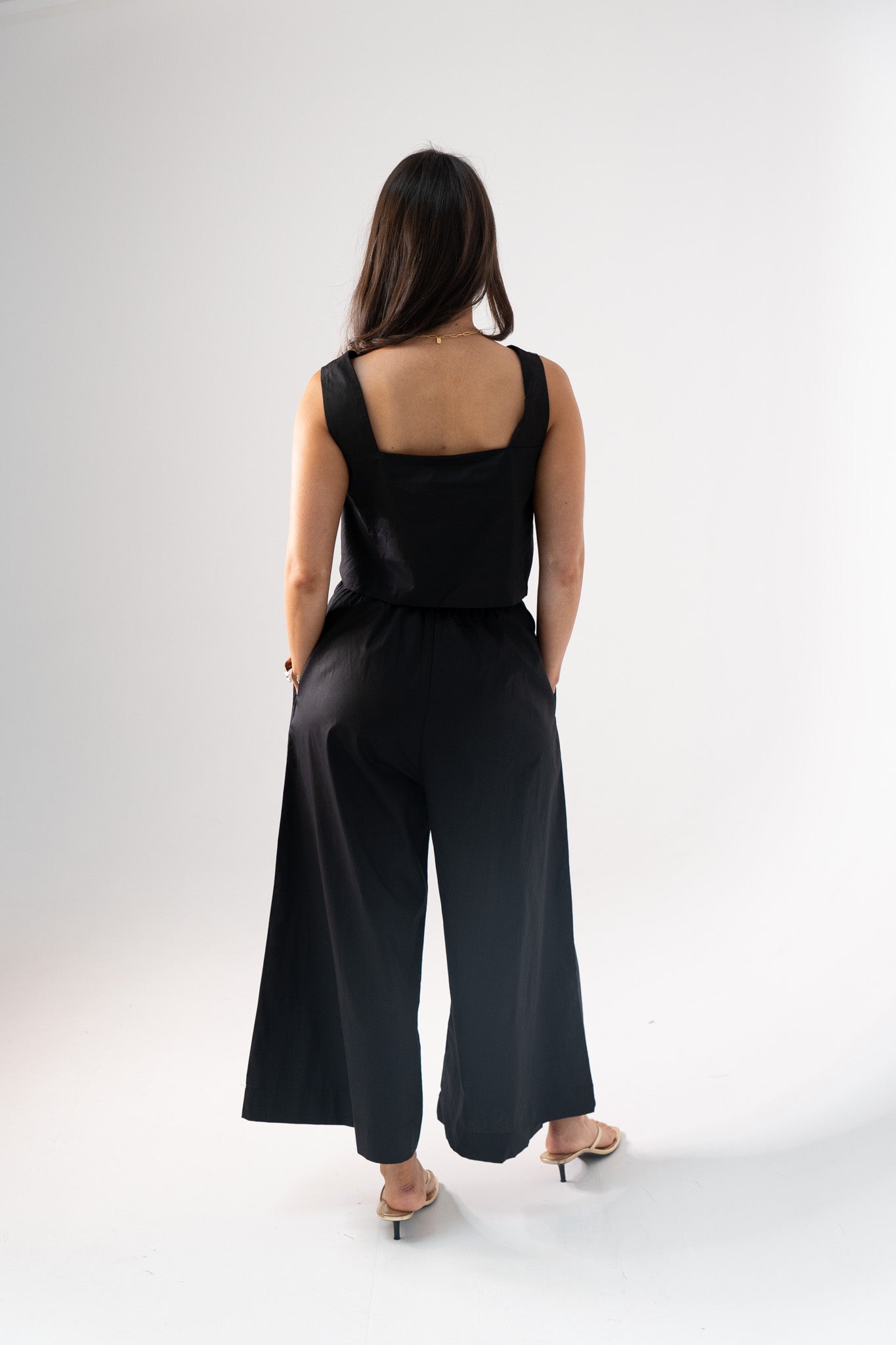 Millie Wide Leg Jumpsuit In Black