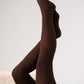 Natalie Opaque Tights In Chocolate