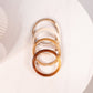 Olive Bangle Stack In Natural Mix