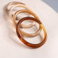 Olive Bangle Stack In Natural Mix