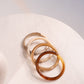Olive Bangle Stack In Natural Mix