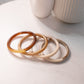 Olive Bangle Stack In Natural Mix