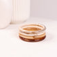 Olive Bangle Stack In Natural Mix