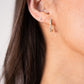 Olive Diamante U Shape Earring In Gold
