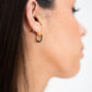 Olive Diamante U Shape Earring In Gold