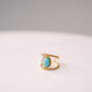 Olive Double Layer Ring In Turquoise