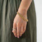 Olive Layered Link Bracelet In Gold