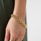 Olive Layered Link Bracelet In Gold