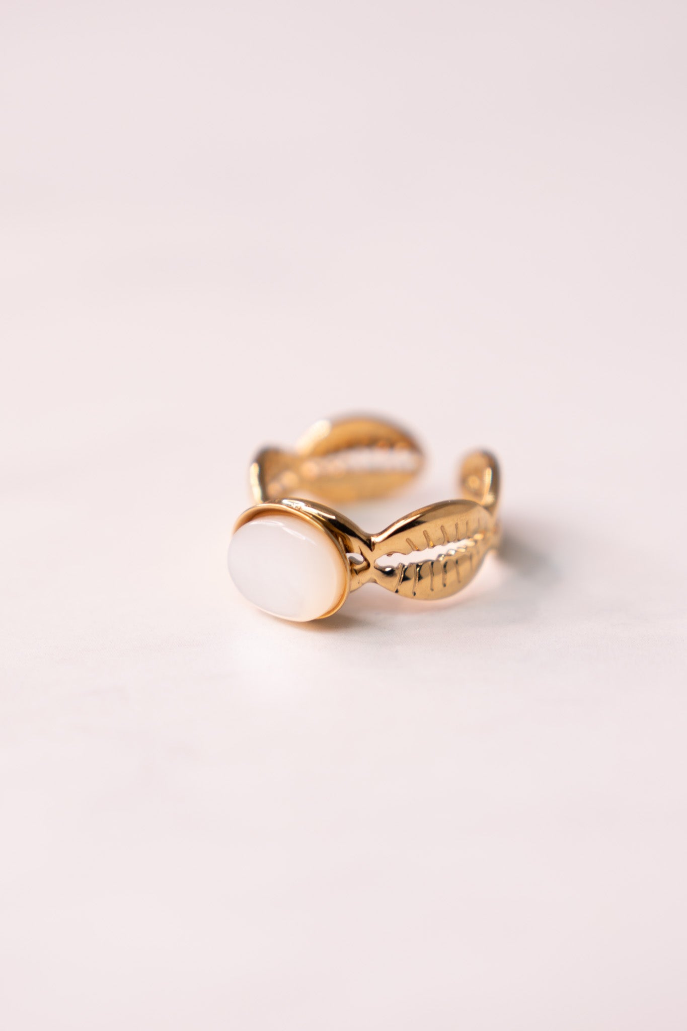 Olive Leaf Design Ring In Gold