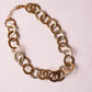 Olive Oversize Link Necklace In Gold