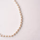 Olive Pearl Beaded Necklace In Gold