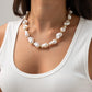 Olive Pearl Necklace In White