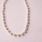 Olive Pearl Beaded Necklace In Gold