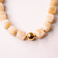 Olive Square Beaded Necklace In Neutral