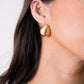Olive Teardrop Earring In Gold
