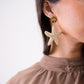 Olive Woven Starfish Earrings In Neutral