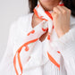 Orla Cherry Print Neck Scarf In Red