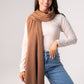 Orla Luxe Tassel Scarf In Camel