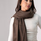 Orla Luxe Tassel Scarf In Coffee
